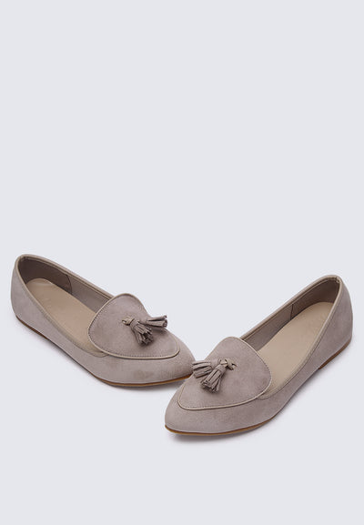 Piper Comfy Loafers In Taupe