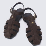 Choco Mousse Comfy Sandals In Espresso