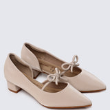 Vivienne Comfy Heels In Nude
