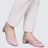 Anastasia Comfy Heels In Pink