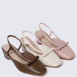 Anya Comfy Heels In Butter