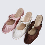Loue Comfy Heels In Beige