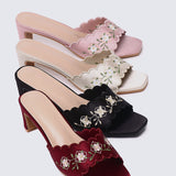 Katarina Comfy Heels In Pink