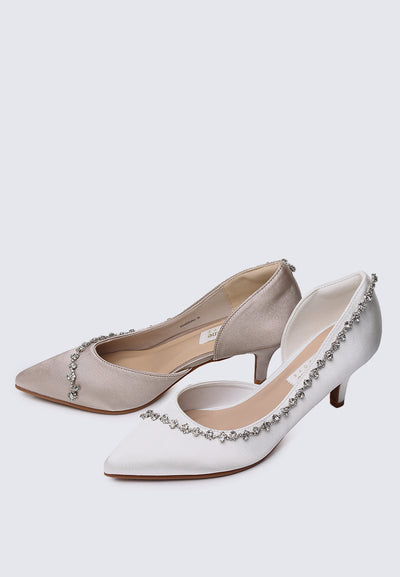 Dahlia Comfy Pumps In Ivory