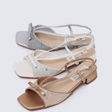 Ophelia Comfy Sandals In Rose Gold