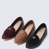 Choco Soufflé Comfy Loafers In Burgundy