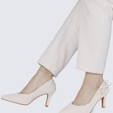 Misha Comfy Heels In Ivory