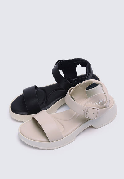 Go Walk Comfy Sandals In Almond