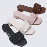 Corinne Comfy Sandals In Off White