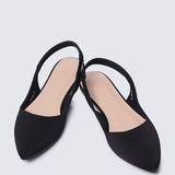 Kate Comfy Ballerina In Black