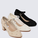 Candrea Comfy Heels In Nude