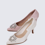 Heartina Comfy Heels In In Ivory