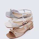 Ophelia Comfy Sandals In Silver