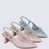 Mirabelle Comfy Heels In Beige