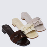 Isabeau Comfy Sandals In Beige