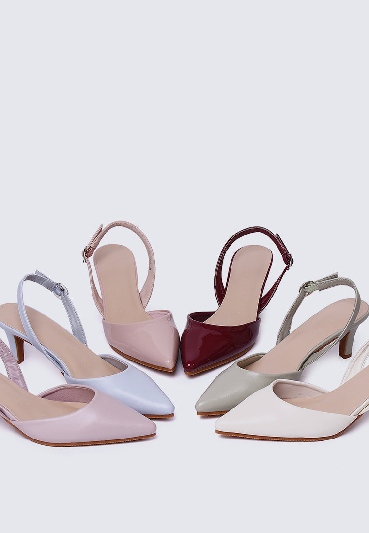 Vicky Comfy Heels In Mauve