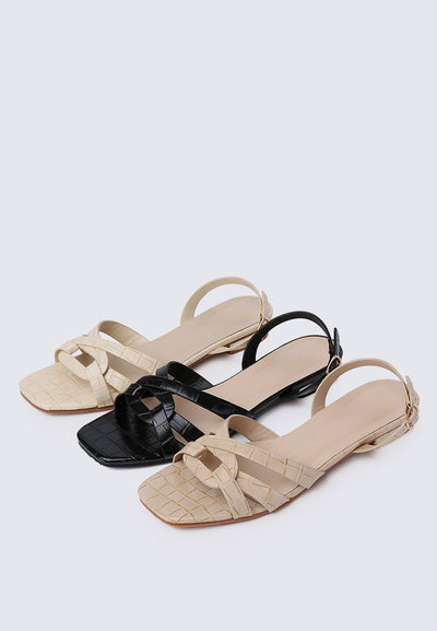 Penny Comfy Sandals In Beige