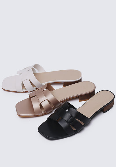 Isla Comfy Sandals In Rose Gold