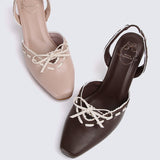 Maison Comfy Heels In Espresso