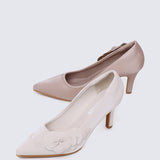 Madeleine Comfy Heels In Nude Pink