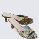 Aristea Comfy Heels In Coffee