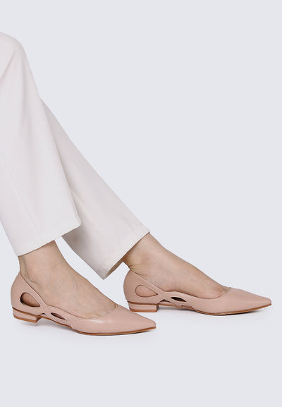Eloise Comfy Flats In Blush