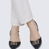 Portia Comfy Heels In Black
