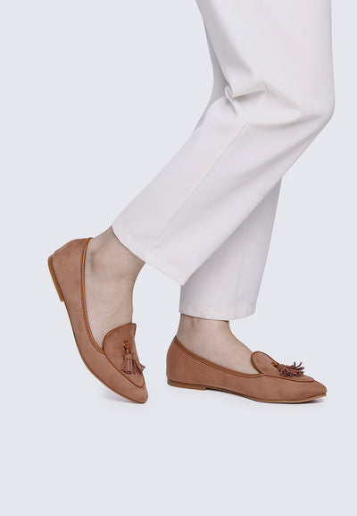 Piper Comfy Loafers In Tan
