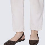 Kate Woven Comfy Ballerina In Espresso