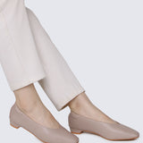 Priscilla Comfy Heels In Almond