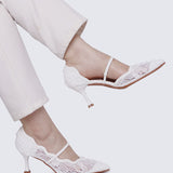 Cristelle Comfy Heels In White