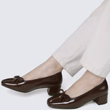 Estelle Comfy Heels In Espresso
