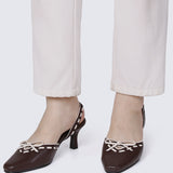 Maison Comfy Heels In Espresso