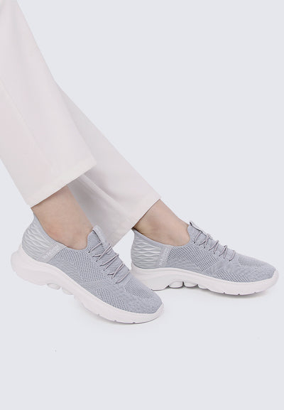 On The Go Comfy Sneakers In Grey