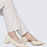 Vivienne Comfy Heels In Ivory