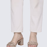 Cyrene Comfy Heels In Nude