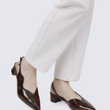 Linnea Ultra WideFit Comfy Heels In Espresso