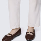 Rowena Comfy Ballerina In Espresso