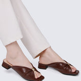 Mabelle Comfy Sandals In Espresso