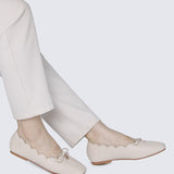 Clarimond Comfy Ballerina In Beige