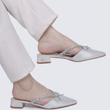 Seraphine Comfy Heels In Silver
