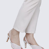 Alora Comfy Heels In White
