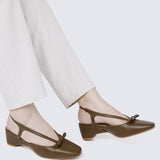 Anya Comfy Heels In Espresso