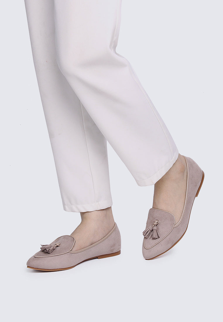 Piper Comfy Loafers In Taupe