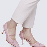 Cristelle Comfy Heels In Pink