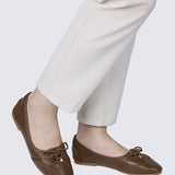 Bellamy Comfy Ballerina In Espresso