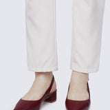 Valerie Comfy Heels In Maroon