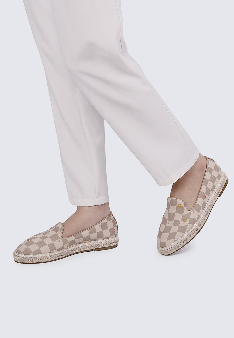 Patchworks for Me Comfy Espadrilles In Taupe