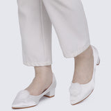 Sereia Comfy Heels In Ivory