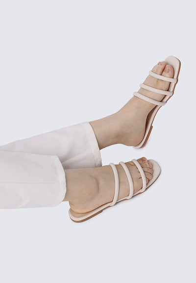Nevaeh Comfy Sandals In Beige